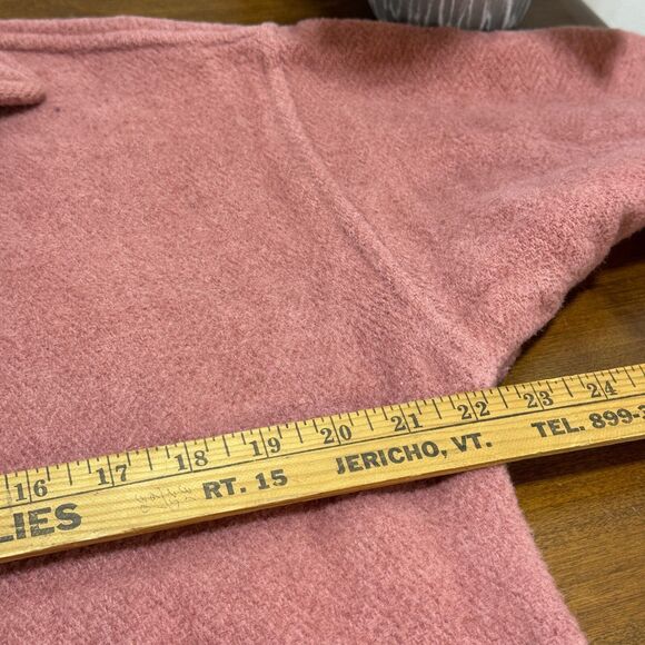 Cabin Fever Sweater Heavyweight Size Medium Acrylic Pink Hummingbirds Flowers - Picture 8 of 9